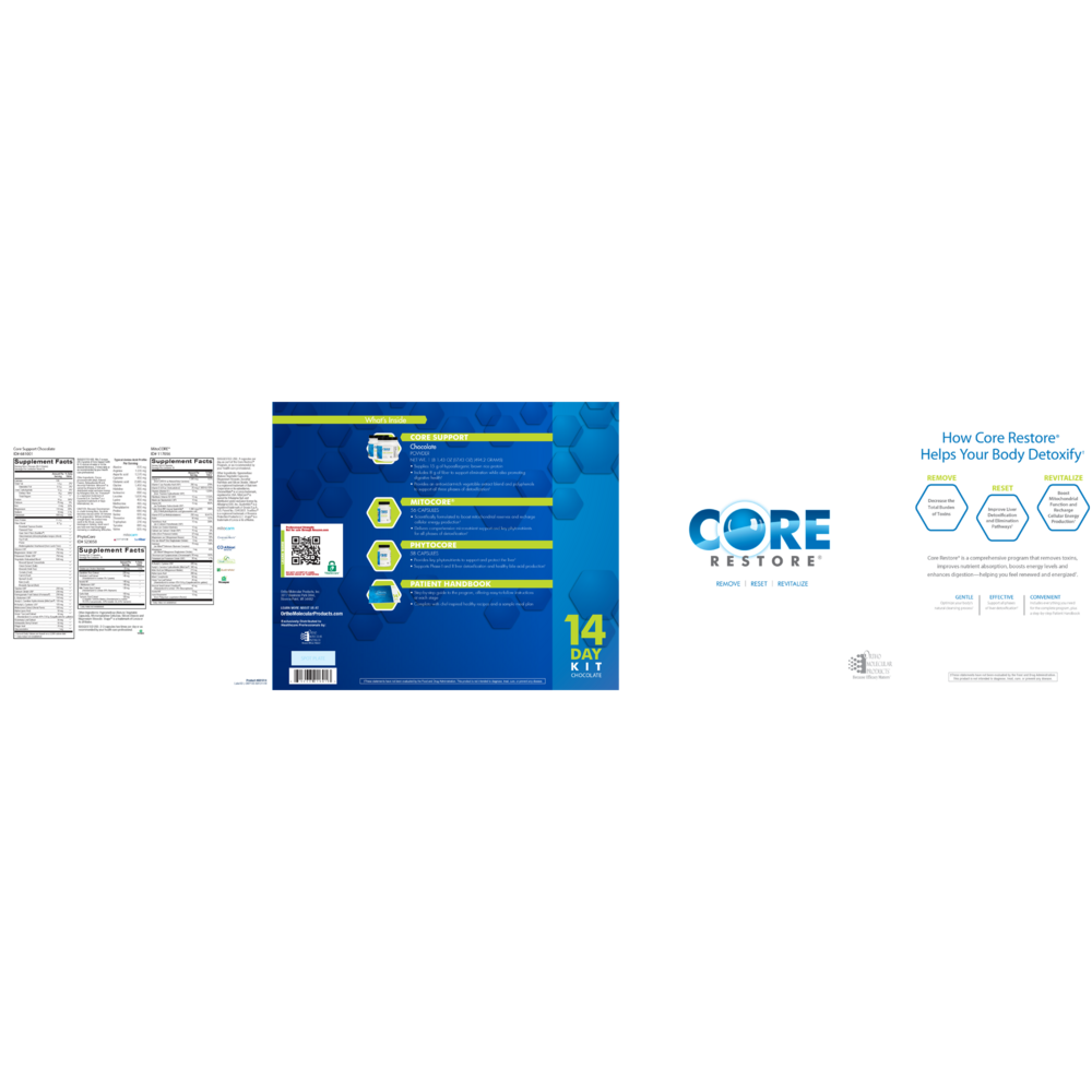 Ortho Molecular Product Core Restore Chocolate 14 Days