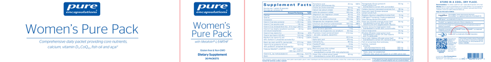 Pure Encapsulations Women's Pure Pack 30 packets