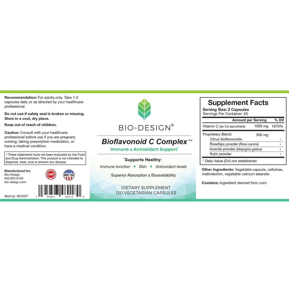Bio-Design Bioflavonoid C Complex 120 capsules