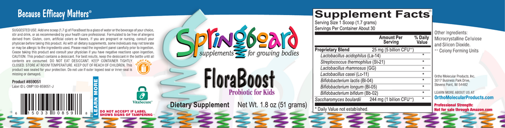 Ortho Molecular Products FloraBoost 30 SVG