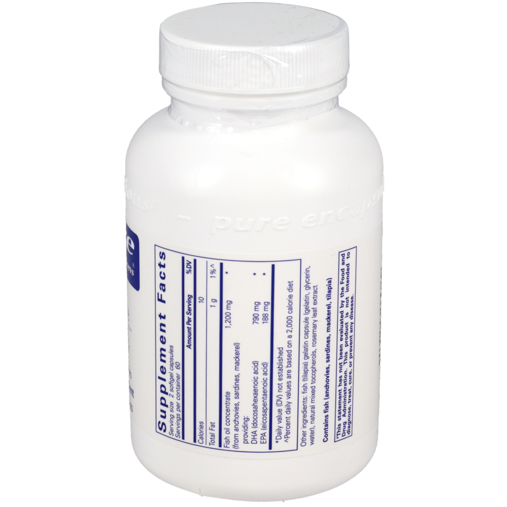 Pure Encapsulations DHA Ultimate 120 softgel capsules
