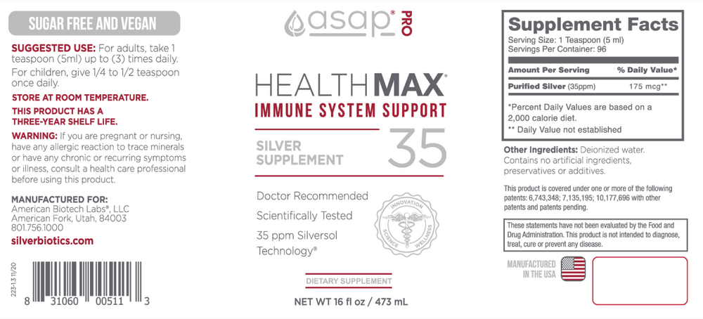 American BioTech Labs Health Max 35 16oz