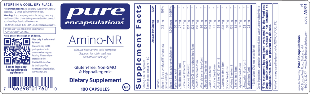 Pure Encapsulations Amino-NR 180 capsules