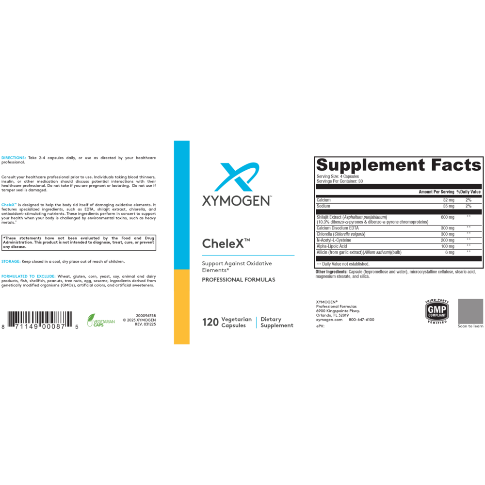 XYMOGEN CheleX 120 capsules