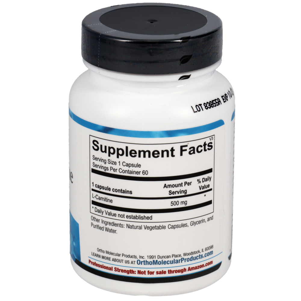 Ortho Molecular Product L-Carnitine 60 capsules