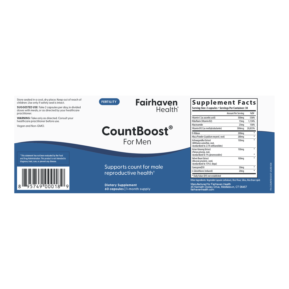 Fairhaven Health CountBoost® For Men 60 capsules