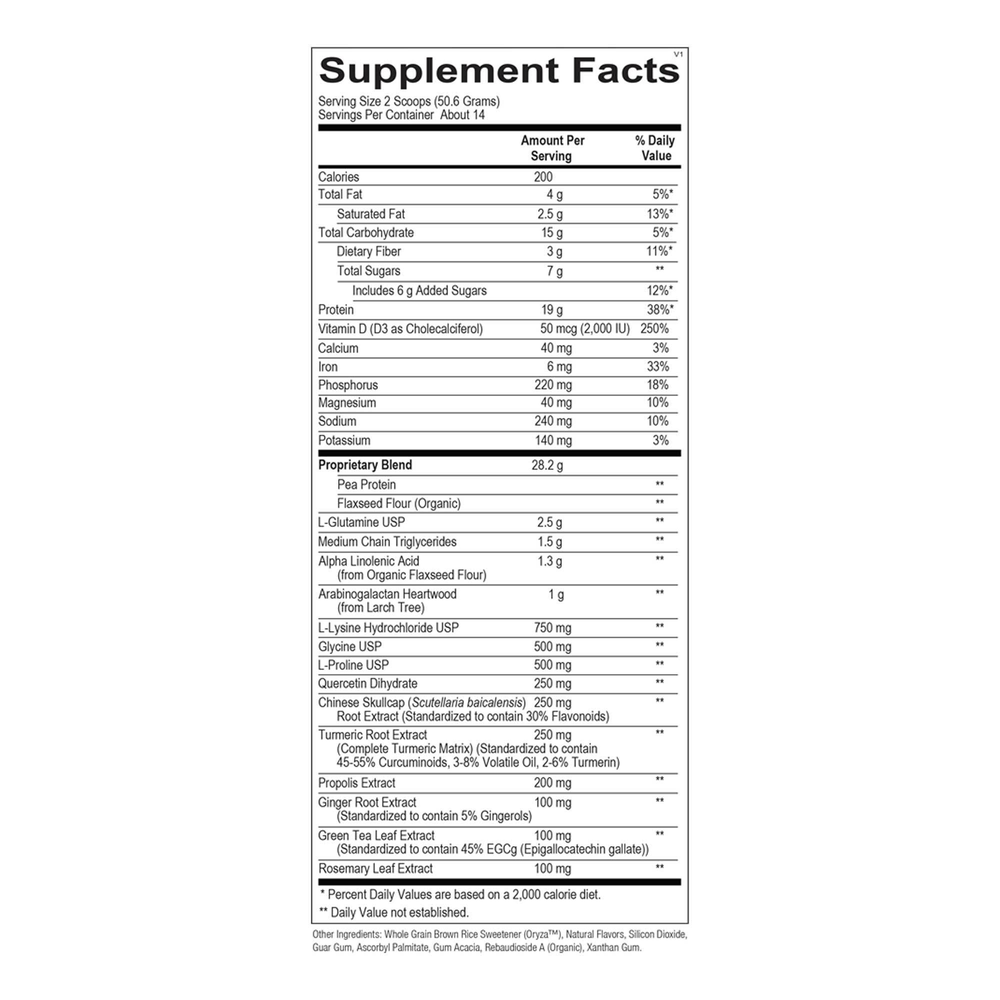 Ortho Molecular Products InflammaCORE Vanilla Chai with Pea Protein — 14 Servings