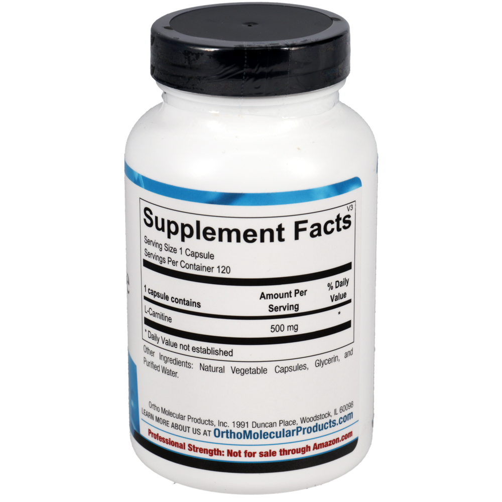 Ortho Molecular Product L-Carnitine 120 capsules