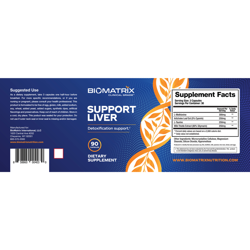 BioMatrix Support Liver 90 capsules