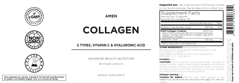 Amen Collagen 5 Types 90 capsules