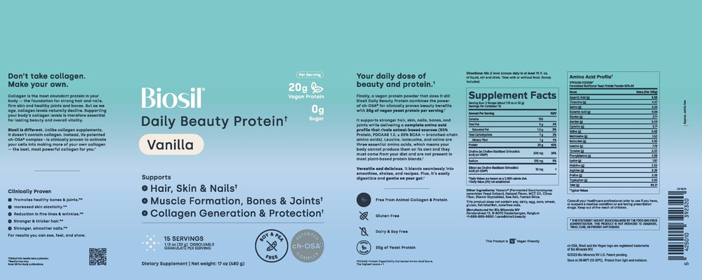 Biosil® Daily Beauty Protein Vanilla 480 Grams