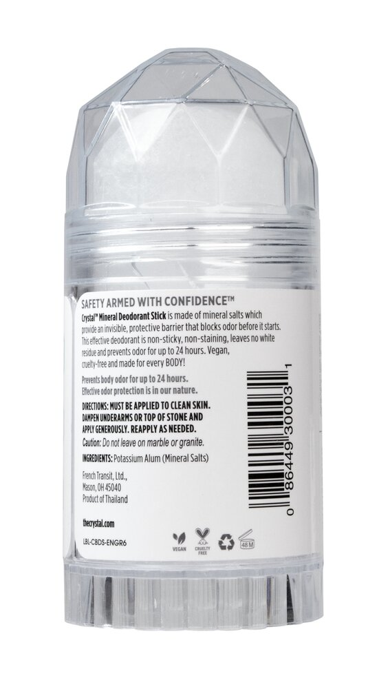 Crystal Unscented Crystal Stick Deodorant 4.25oz