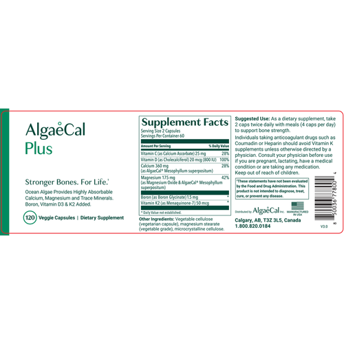 AlgaeCal AlgaeCal Plus 120 capsules