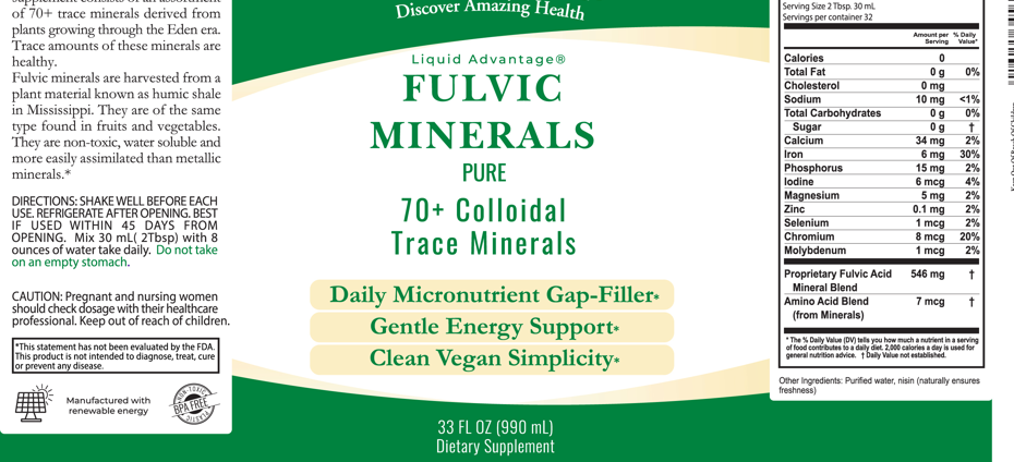 Buried Treasure Fulvic Minerals Pure 990ml