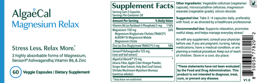 AlgaeCal Magnesium Relax 60 capsules