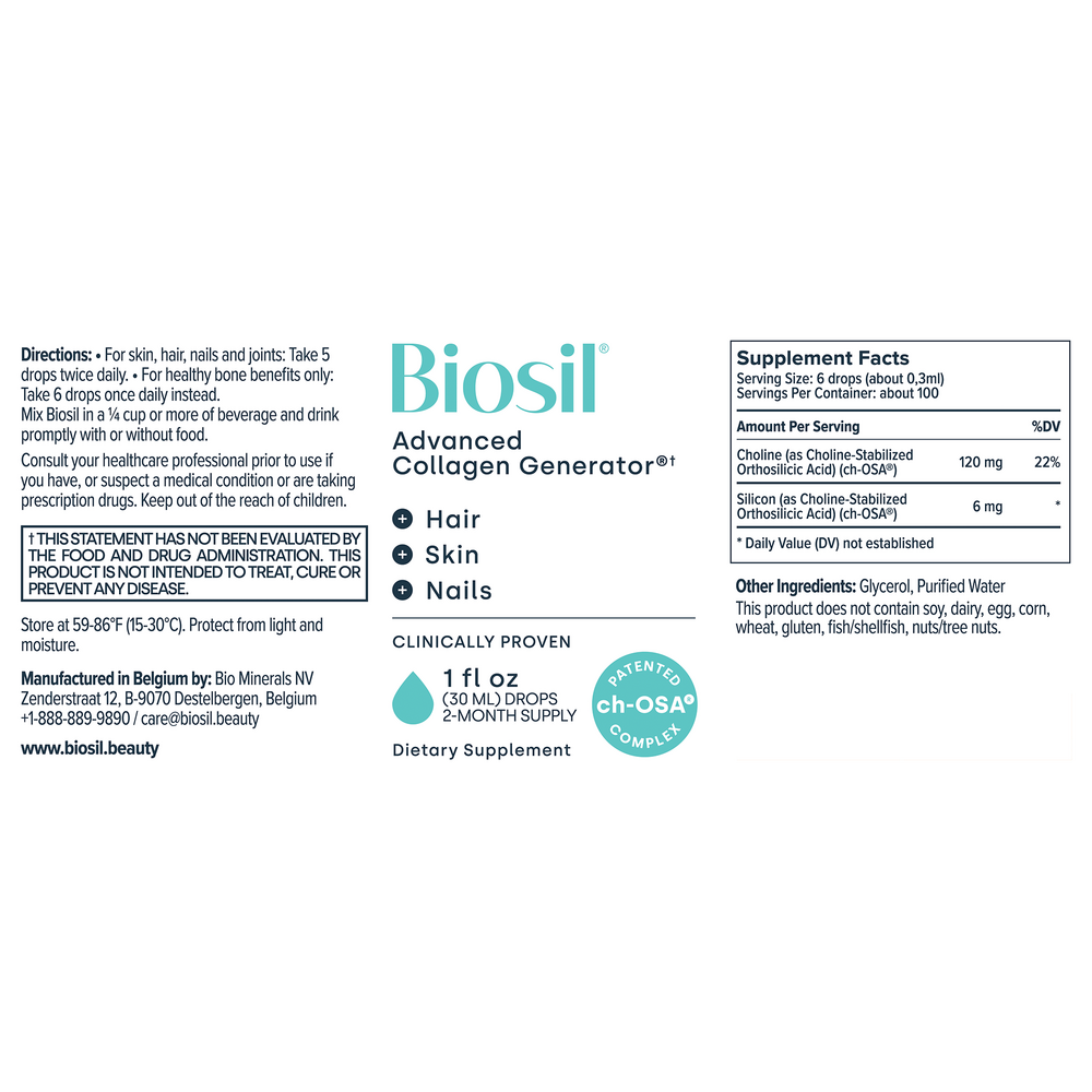 Biosil® Advanced Collagen Generator 30 Milliliters