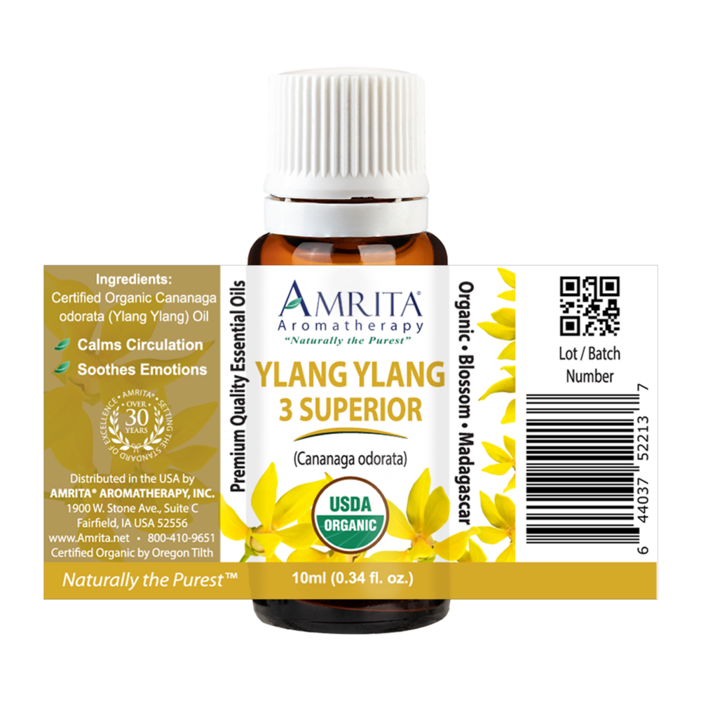 Amrita Aromatherapy Organic Ylang Ylang3 0.34oz