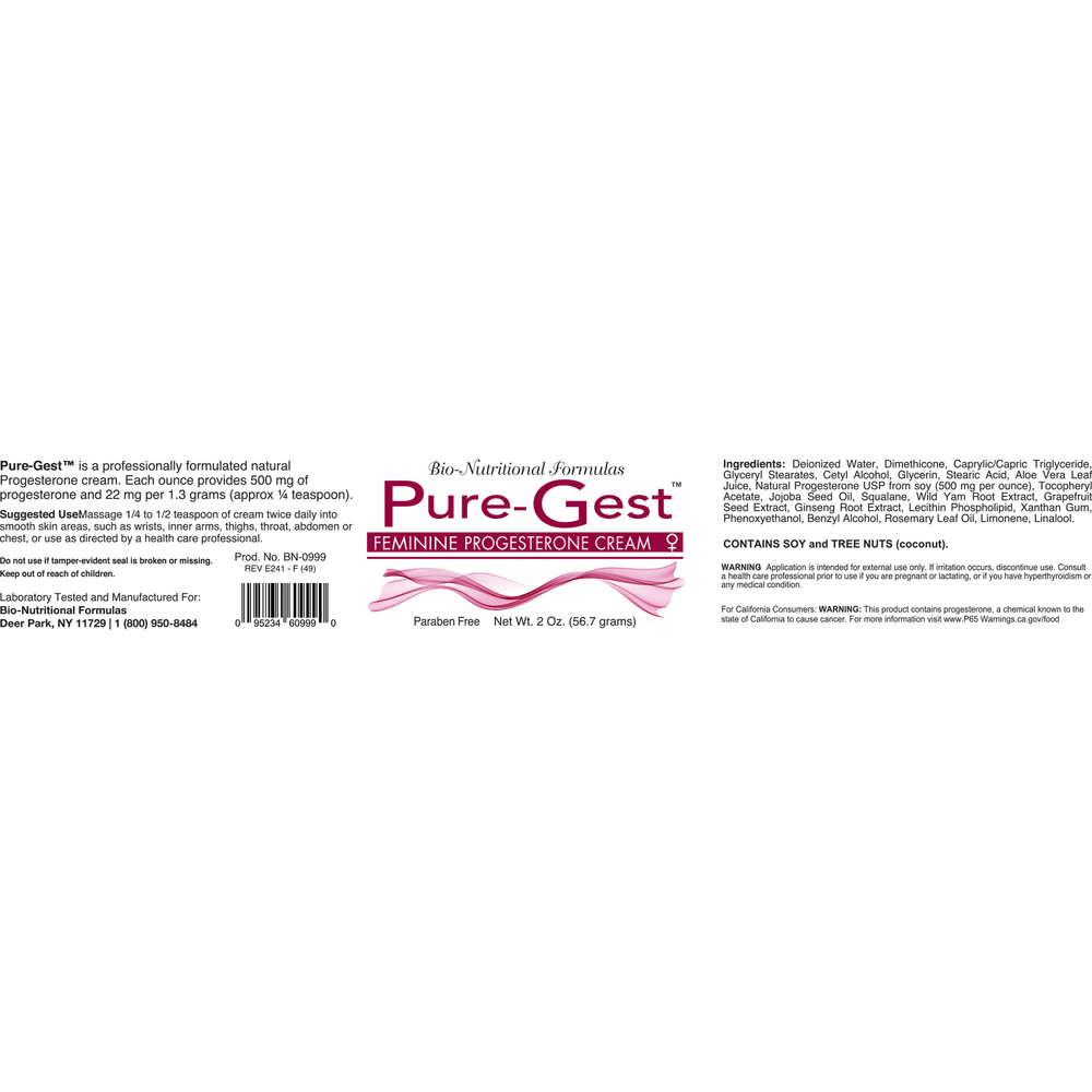 Bio-Nutritional Formulas Pure Gest 56g