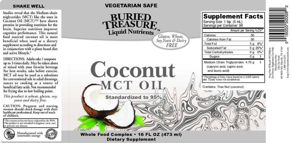 Buried Treasure Coconut MCT Oil 473ml