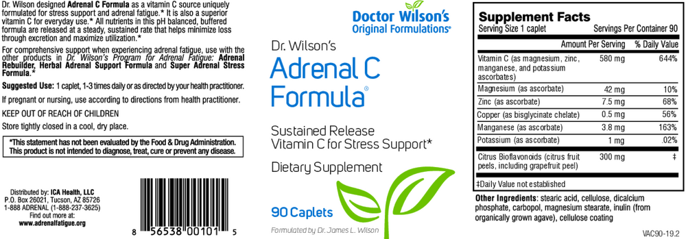 Doctor Wilson's Original Formulations Adrenal C Formula 90 caplets