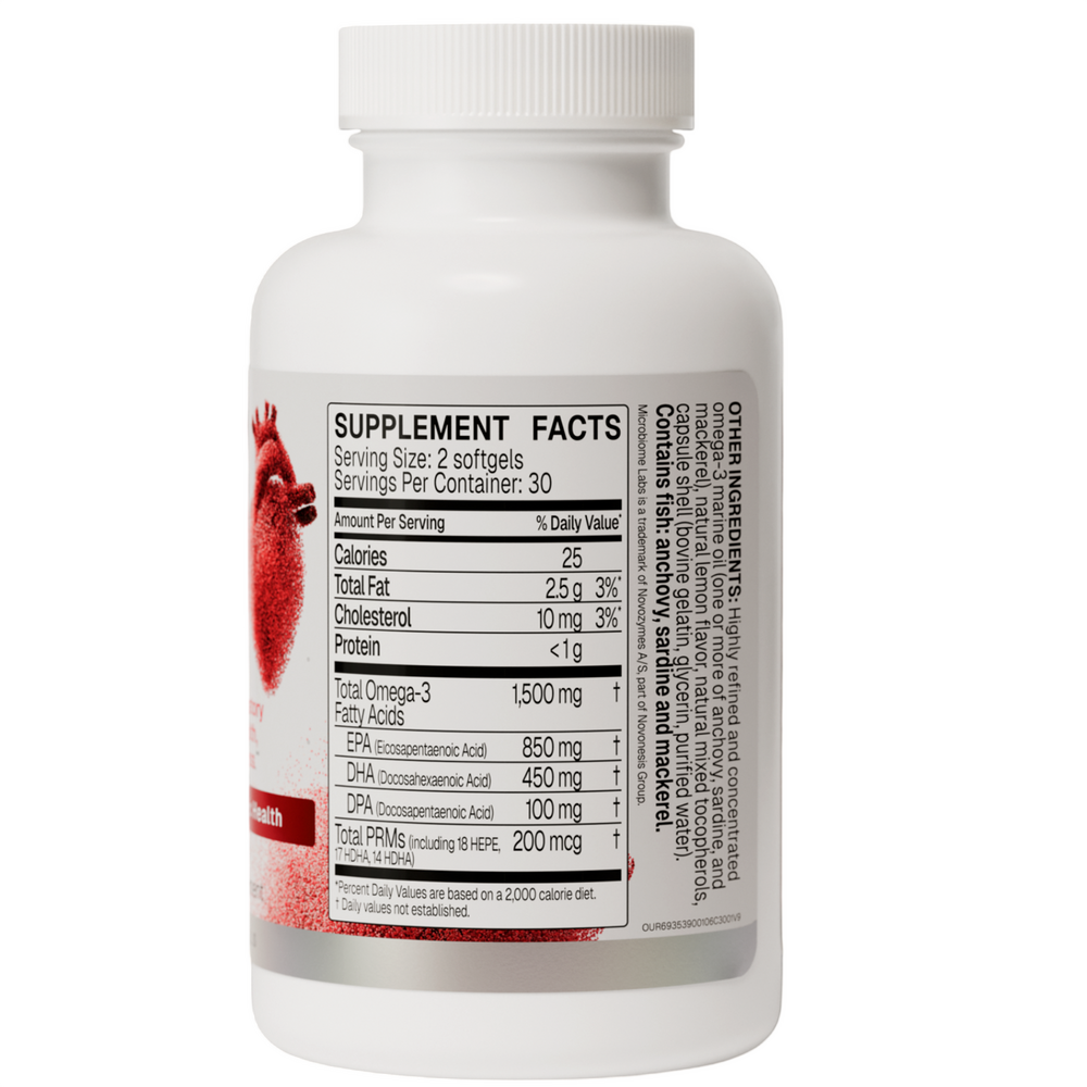 Microbiome Labs Omega Ultra SPM (formerly Mega Marine) 60 Softgels