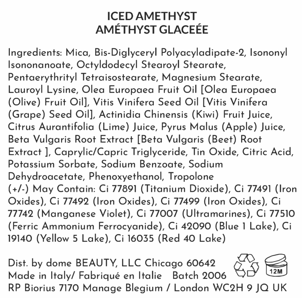 Dome Beauty Diamond Shadcow, Iced Amethyst 0.07oz
