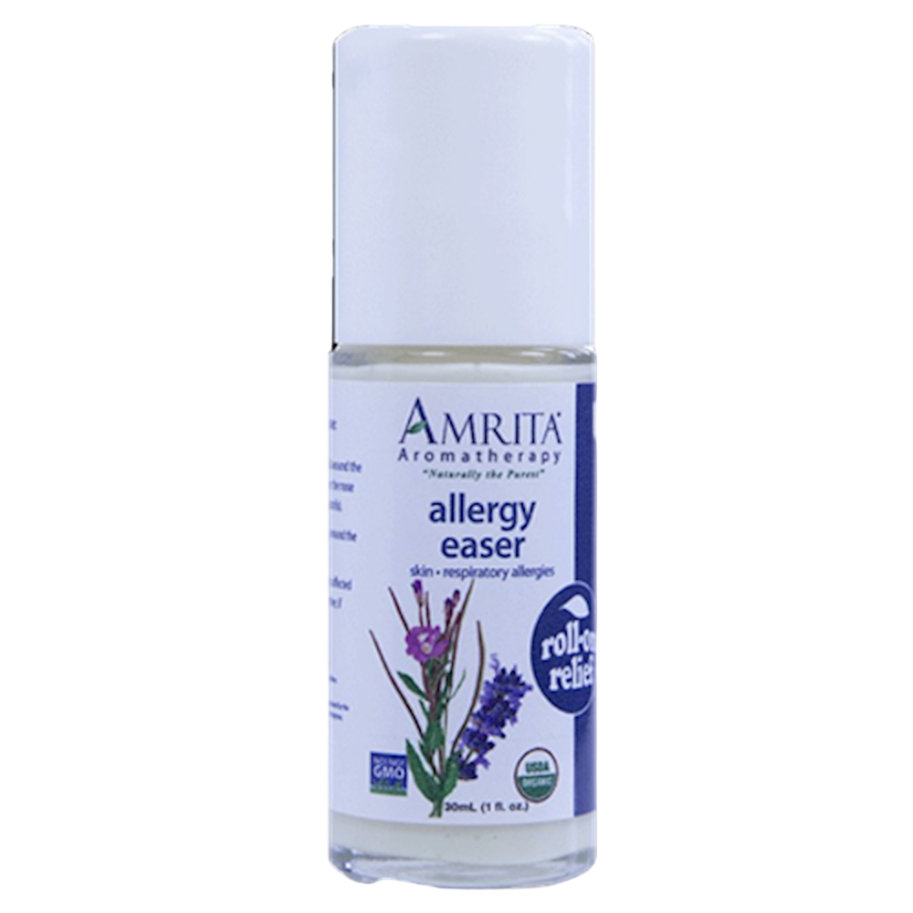 Amrita Aromatherapy Allergy Easer Roll-On Relief Organic 1oz