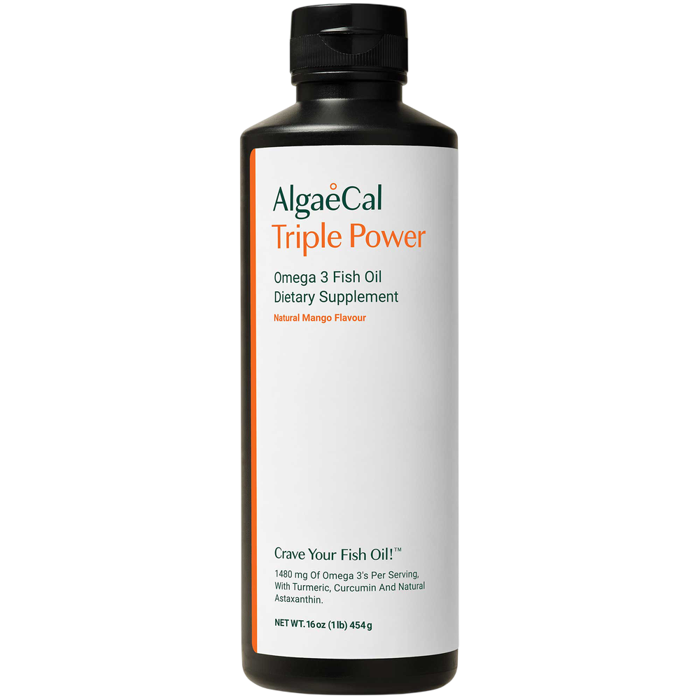 AlgaeCal Triple Power Omega 3 Fish Oil 16oz