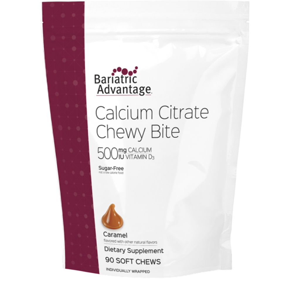 Bariatric Advantage Calcium Citrate Chewy 500mg Caramel 90 chewables