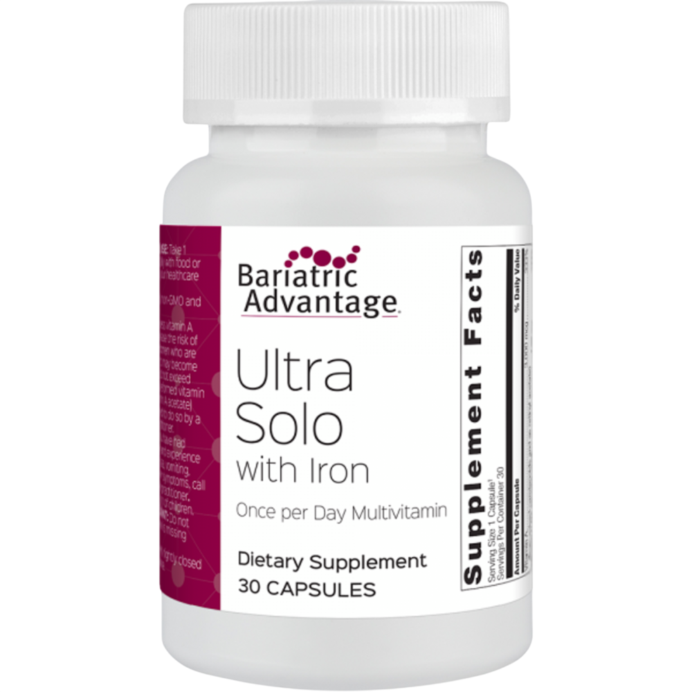 Bariatric Advantage Ultra Solo with Iron 30 capsules