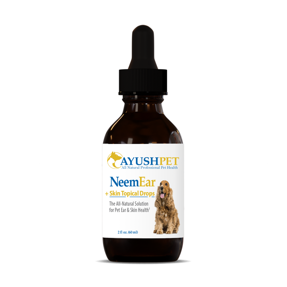 Ayush Herbs Pet Neem Ear & Skin Topical Drops 2 ounces
