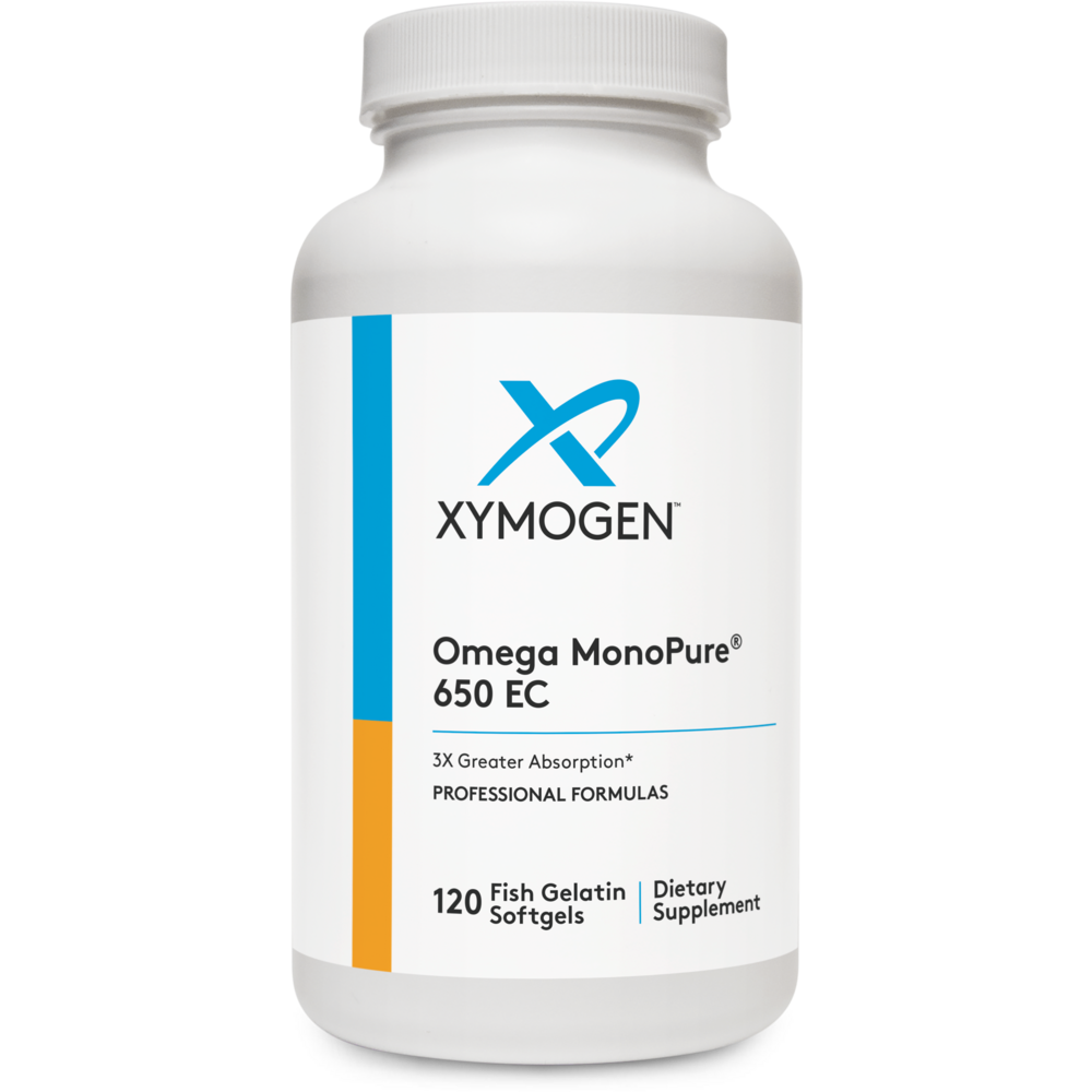 XYMOGEN Omega MonoPure 650 EC (Fish Oil) 120 softgels