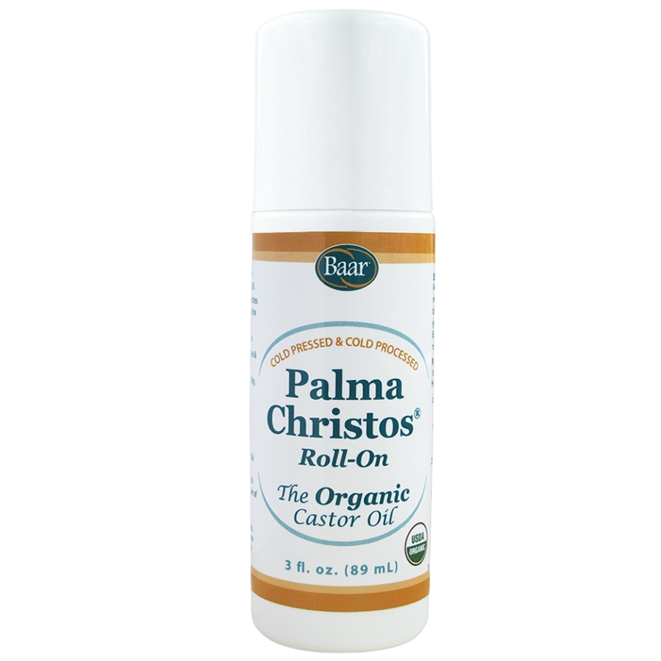Baar Products Palma Christos Organic Roll-On Castor Oil 3 Ounces