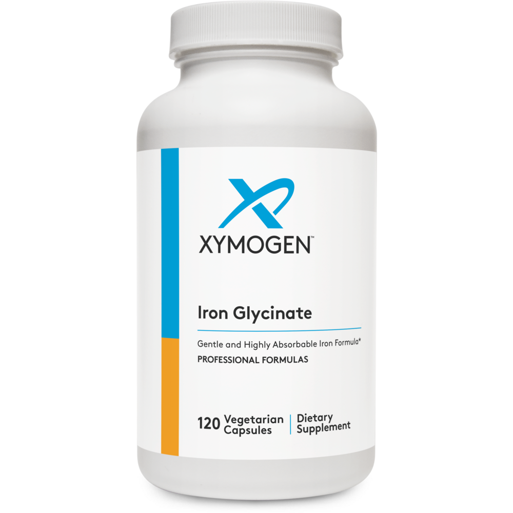 XYMOGEN Iron Glycinate 120 capsules