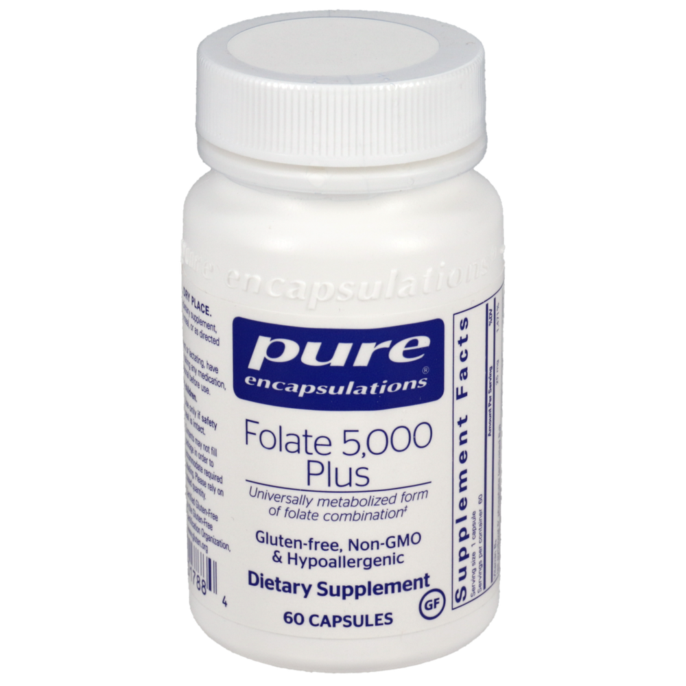 Pure Encapsulations Folate 5000 Plus 60 capsules