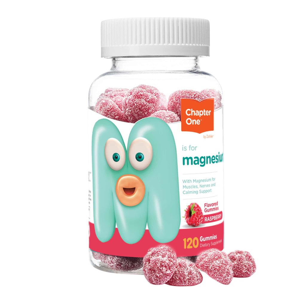 Chapter One Vitamins Magnesium Gummies, Raspberry Flavor 120 gummies