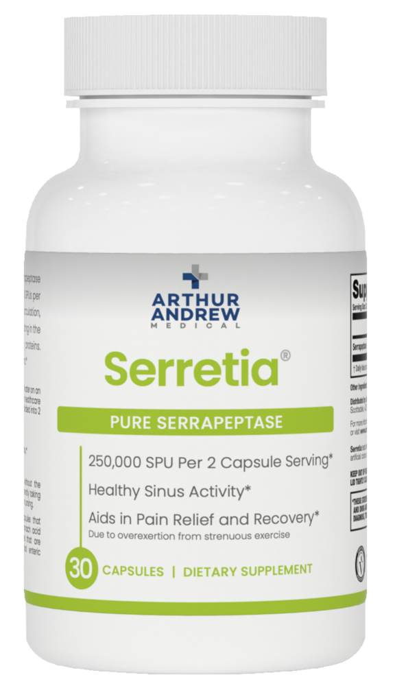 Arthur Andrew Medical Serretia - Pure Serrapeptase 250,000 SPU 30 capsules