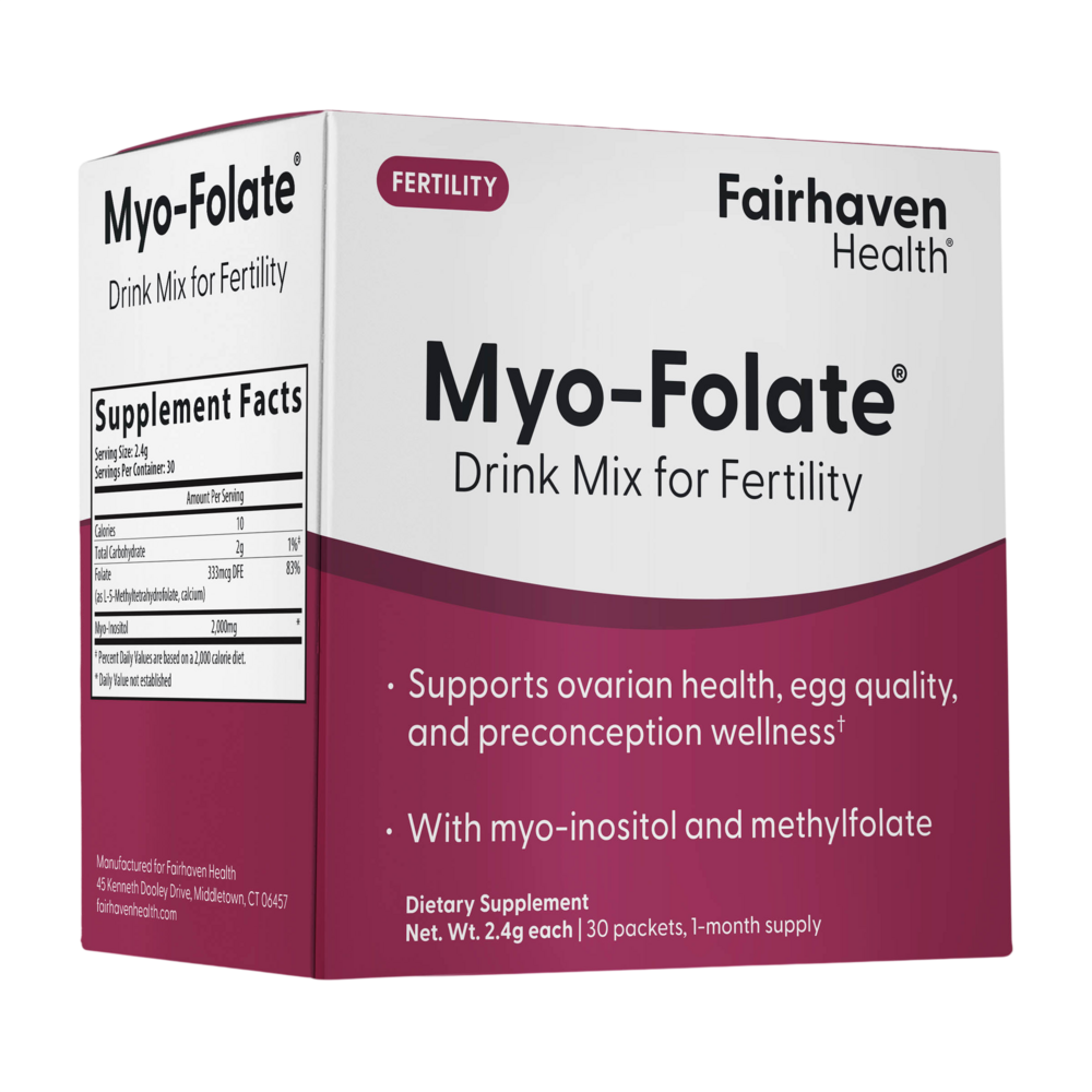 Fairhaven Health Myo-Folate Drink Mix for Fertility 30 Stick Packs