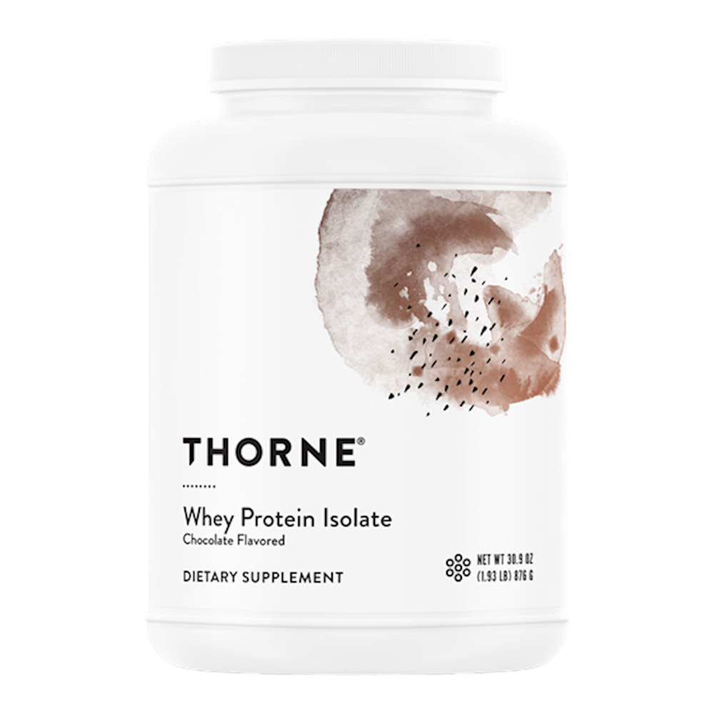 Thorne Whey Protein Isolate, Chocolate 906g