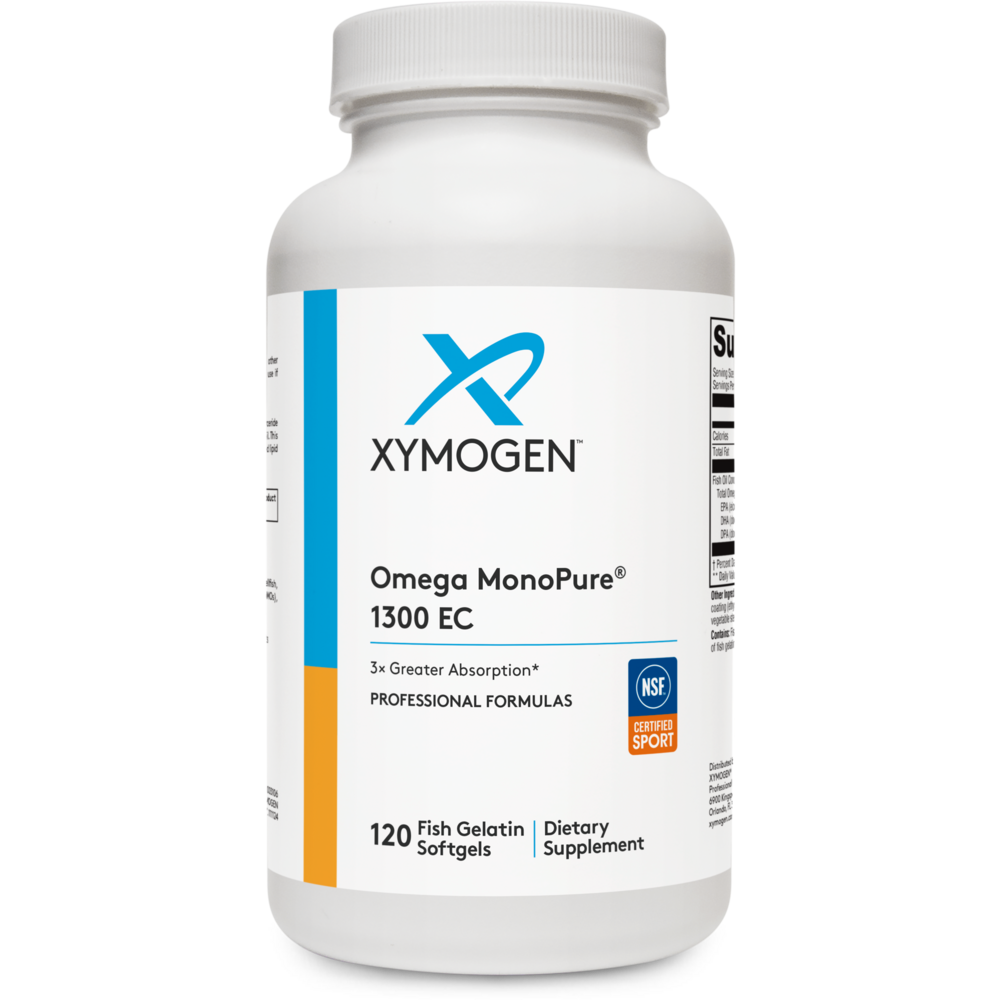 XYMOGEN Omega MonoPure 1300 EC (Fish Oil) 120 softgels