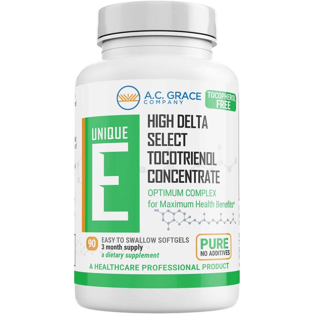 A.C. Grace Unique E High Delta Select Tocotrienol Concentrate 90 Softgels