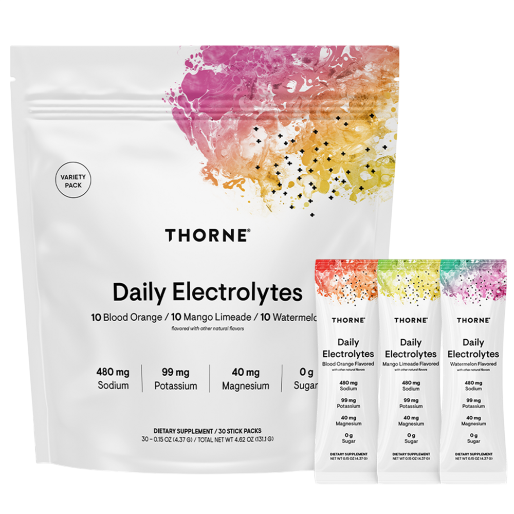 Thorne Daily Electrolytes Variety Pack 30 packets