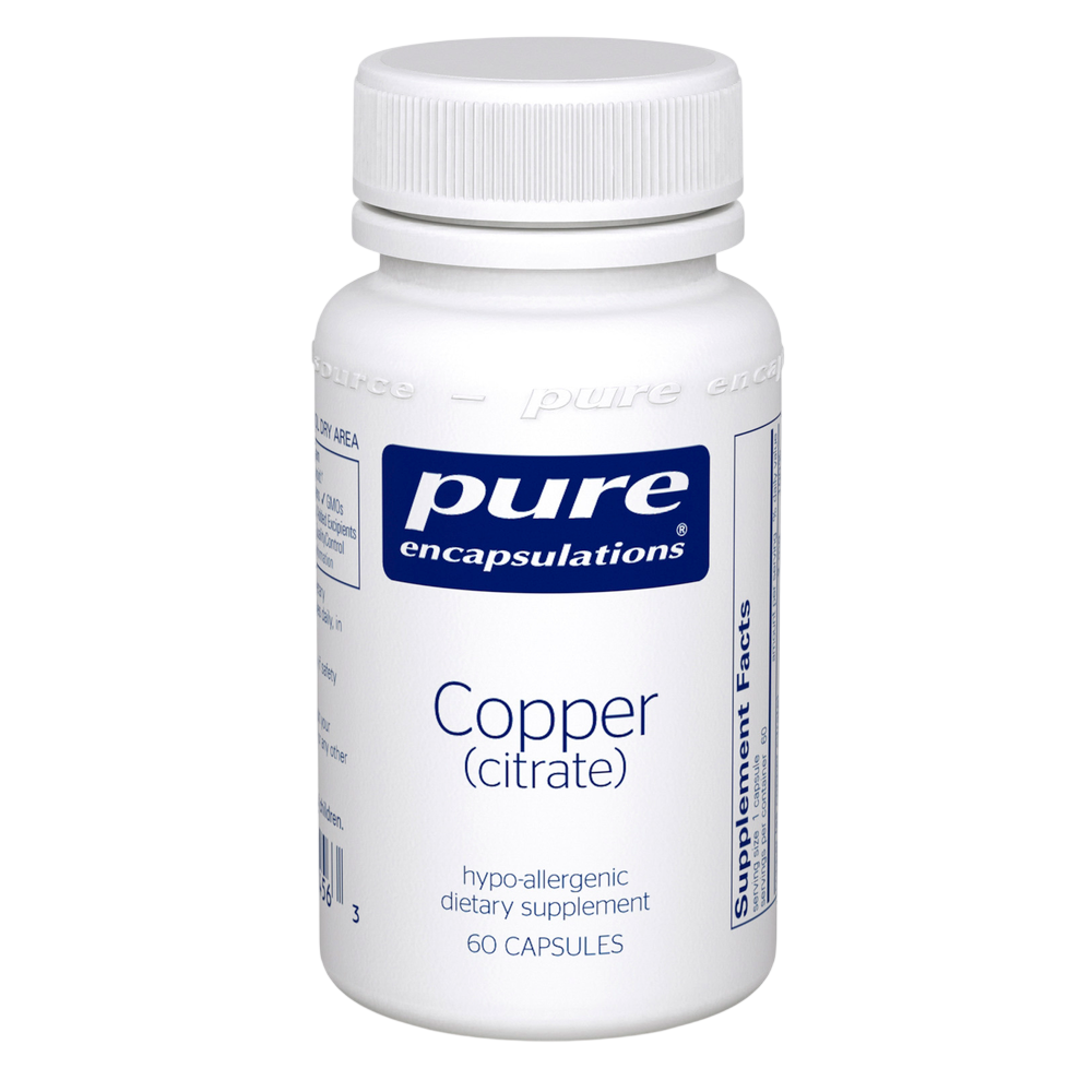 Pure Encapsulations Copper (Citrate) 60 capsules