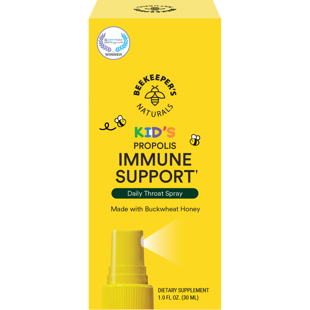 Beekeeper's Naturals Propolis Throat Spray for Kids 30 Milliliters