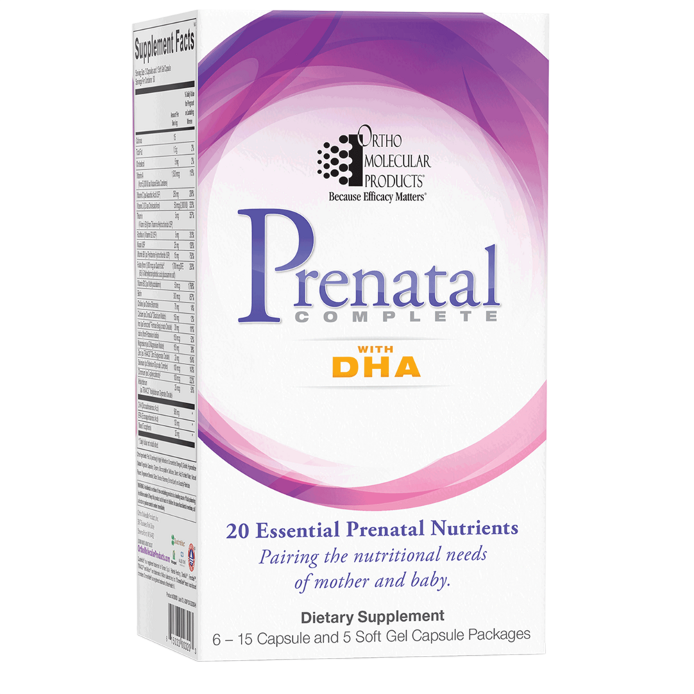 Ortho Molecular Products Prenatal Complete with DHA 30 Pack
