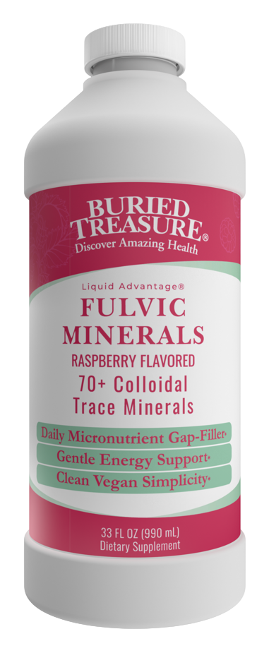 Buried Treasure Fulvic Minerals, Raspberry 990ml