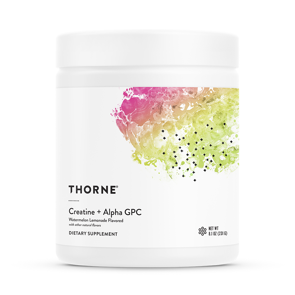 Thorne Creatine + Alpha GPC (Watermelon Lemonade Flavored) 231g