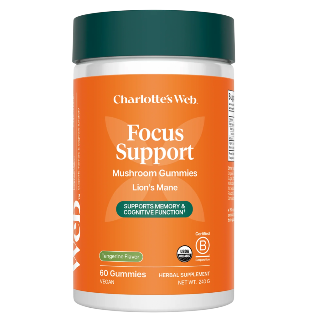 Charlotte's Web CW Focus Support Lion's Mane Gummy 60ct 60 gummies