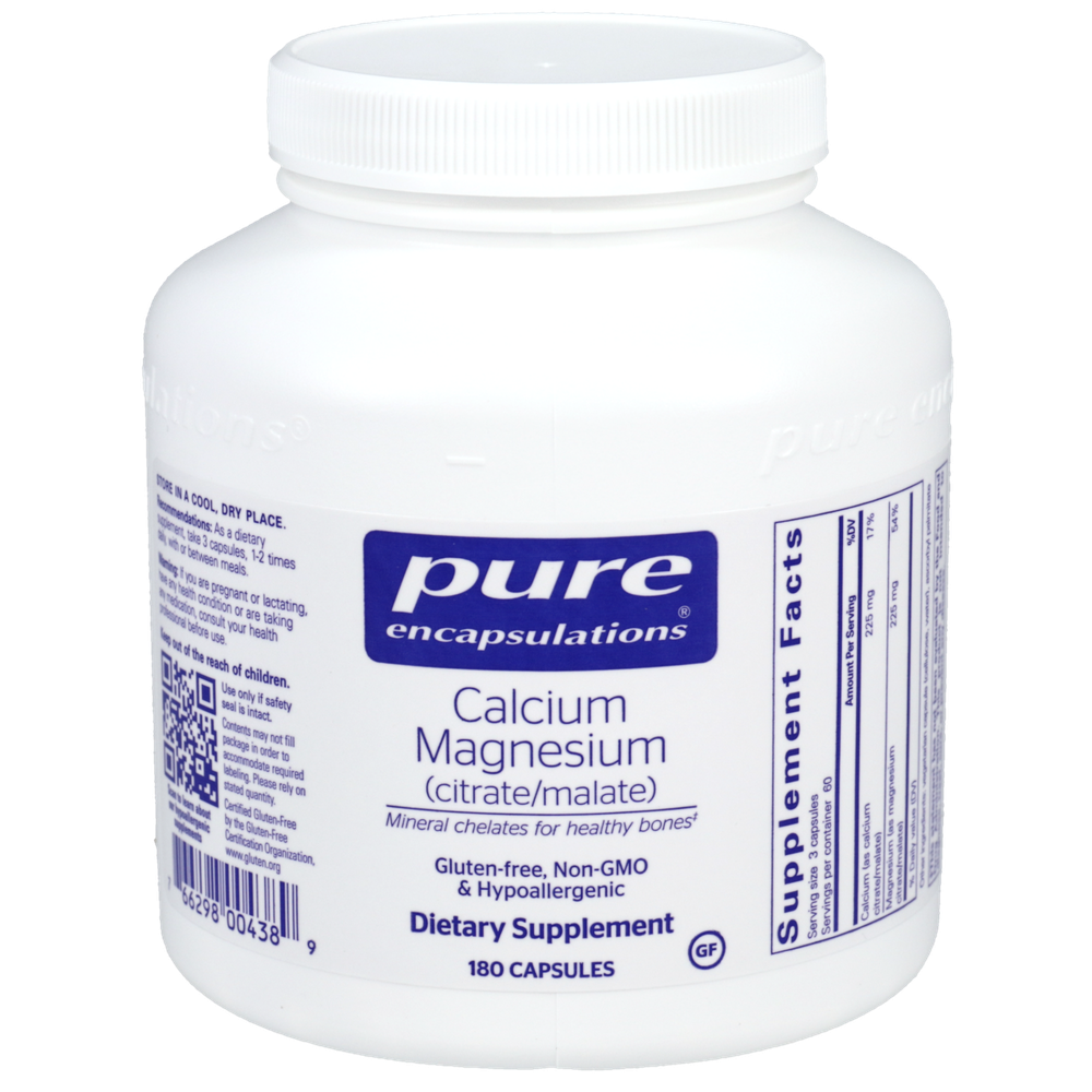 Pure Encapsulations Calcium Mag (Citrate/Malate) 180 capsules