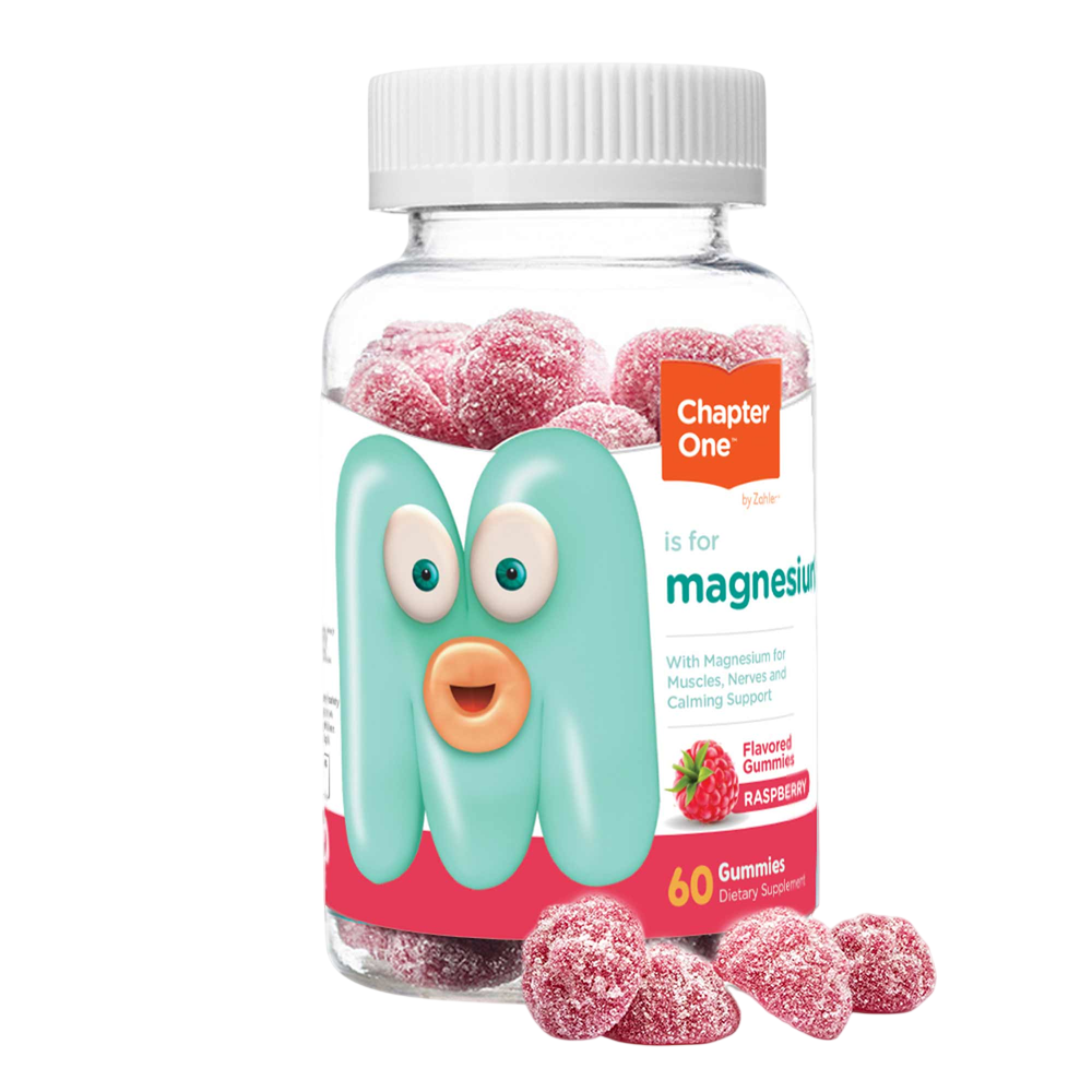 Chapter One Vitamins Magnesium Gummies, Raspberry Flavor 60 gummies